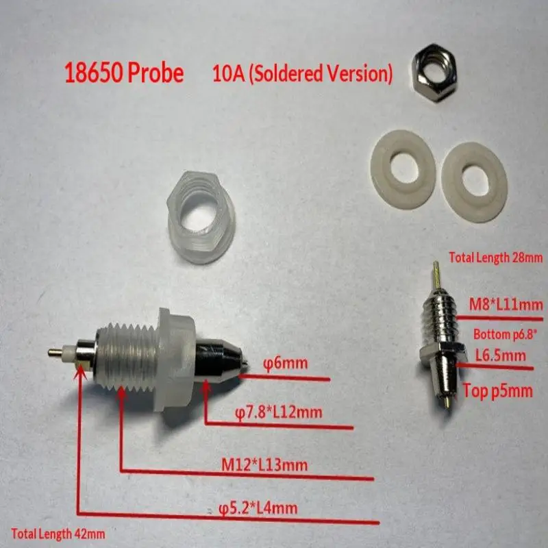 [E] 18650 Test Stand Probe Internal Resistance Tester Accessories Battery Divider Cabinet Battery Test Probe