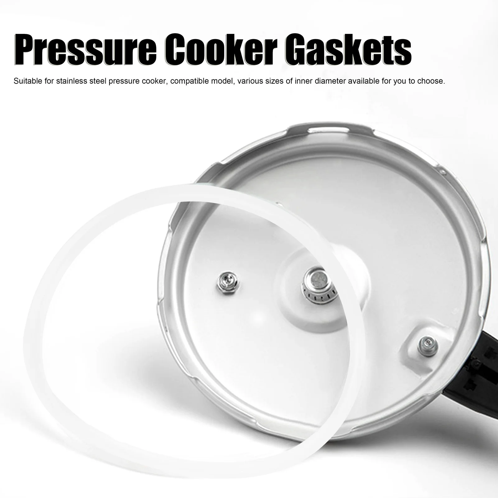 Pressure Cooker Silicon O-ring Sealing Gasket Universal Pressure Cooker Gasket for 18-32 cm Inner Diameter Pressure Cooker