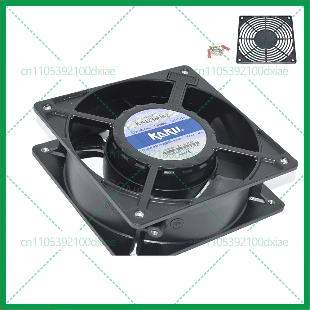 12038 120*120*38MM High Temperature Resistance Waterproof Cooling Fan New For KAKU KA1238HA2 220V Socket Type Standard Cooler