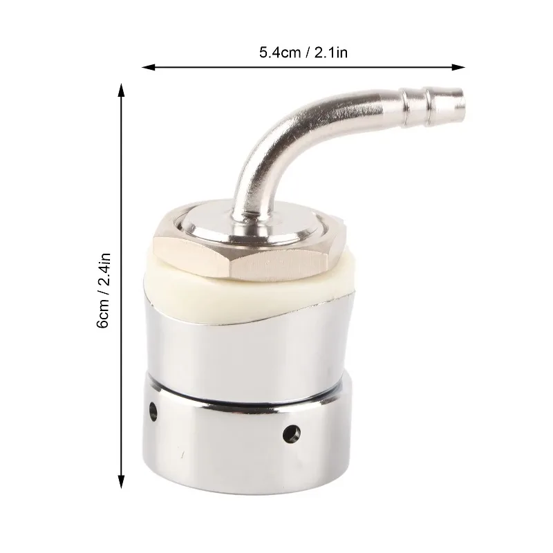 1/4in Stainless Steel Tower Shank Assembly, Stainless Steel Draft Beer Tap Tower Shank - 1/4in Diameter, Home Brewing Essential