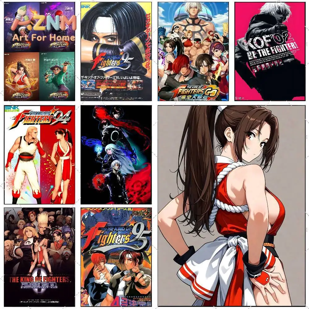 Game T-The King Of Fighters Poster High-definition Art Sticker Self Adhesive Waterproof Home Decoration