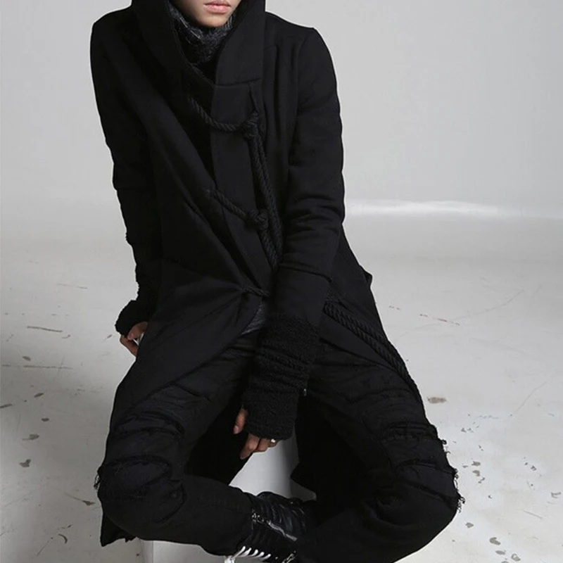 

Stylish Men's Slim Long Jacket Coat 2025 Fall Winter Outdoor Casual Fleece Lining Cardigans Men Vintage Solid Color Outerwear