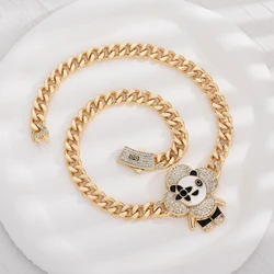 VCT Choker Chain Guangdong Party Fashion Lovers' Hiphop Rock Animal Necklace Pearl Necklace New Product
