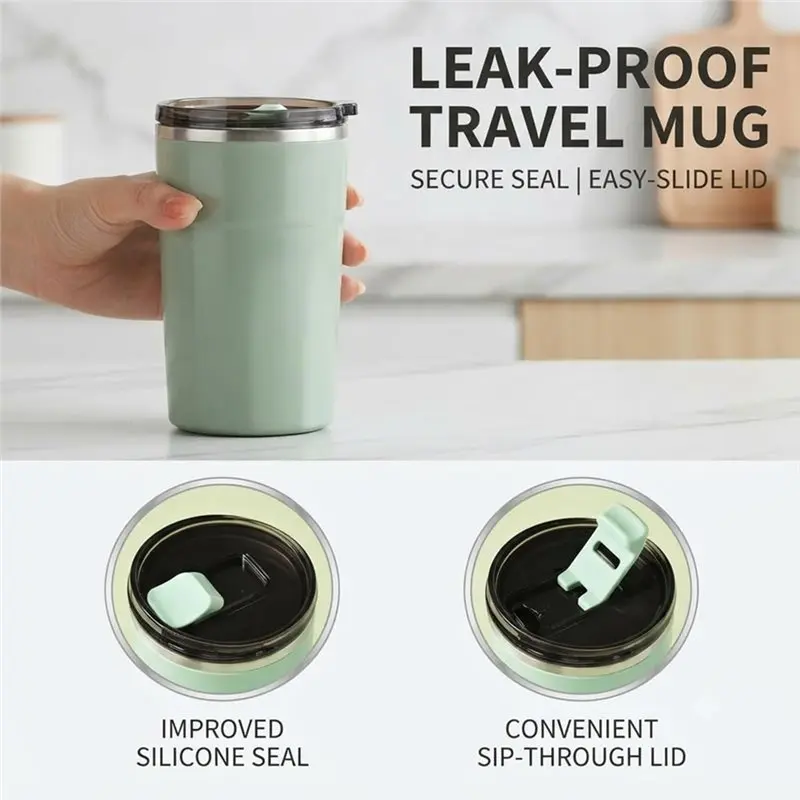 HGHO USB-C Rechargeable Self Stirring Mug+ Ice Tray 12 Oz Magnetic Coffee Mixing Cup For Iced Coffee, Tea, Protein