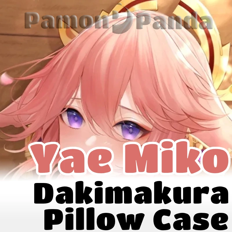 Yae Miko Dakimakura Genshin Impact Game Hugging Pillow Case Full Body Cushion Cover Pillowcase Home Bedding Decor Otaku SFYX