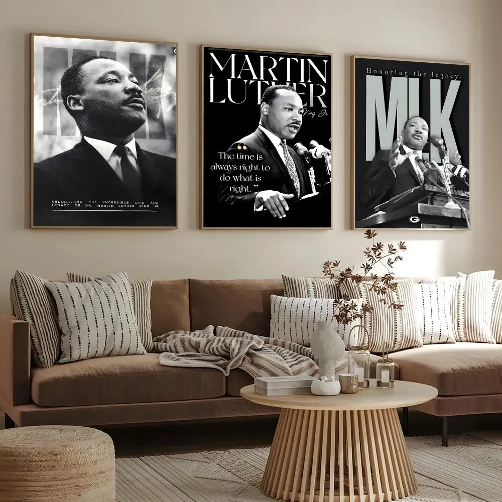 Historical Figure Martin Luther King Jr. Poster Print Wall Art Pictures Canvas Painting Living Room Bedroom Home Decor