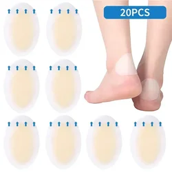 20PCS Gel Heel Protector Foot Patches Adhesive Blister Pads Hydrocolloid Heel Liner Shoes Stickers Pain Relief Plaster Foot Care