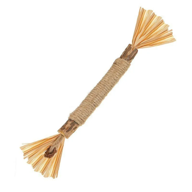 Natural Plant-Based Cat Toys for Healthier and Happier Cats!Composed of silvervine, Lafite Grass, Gall Fruit and Sword Hemp Rope