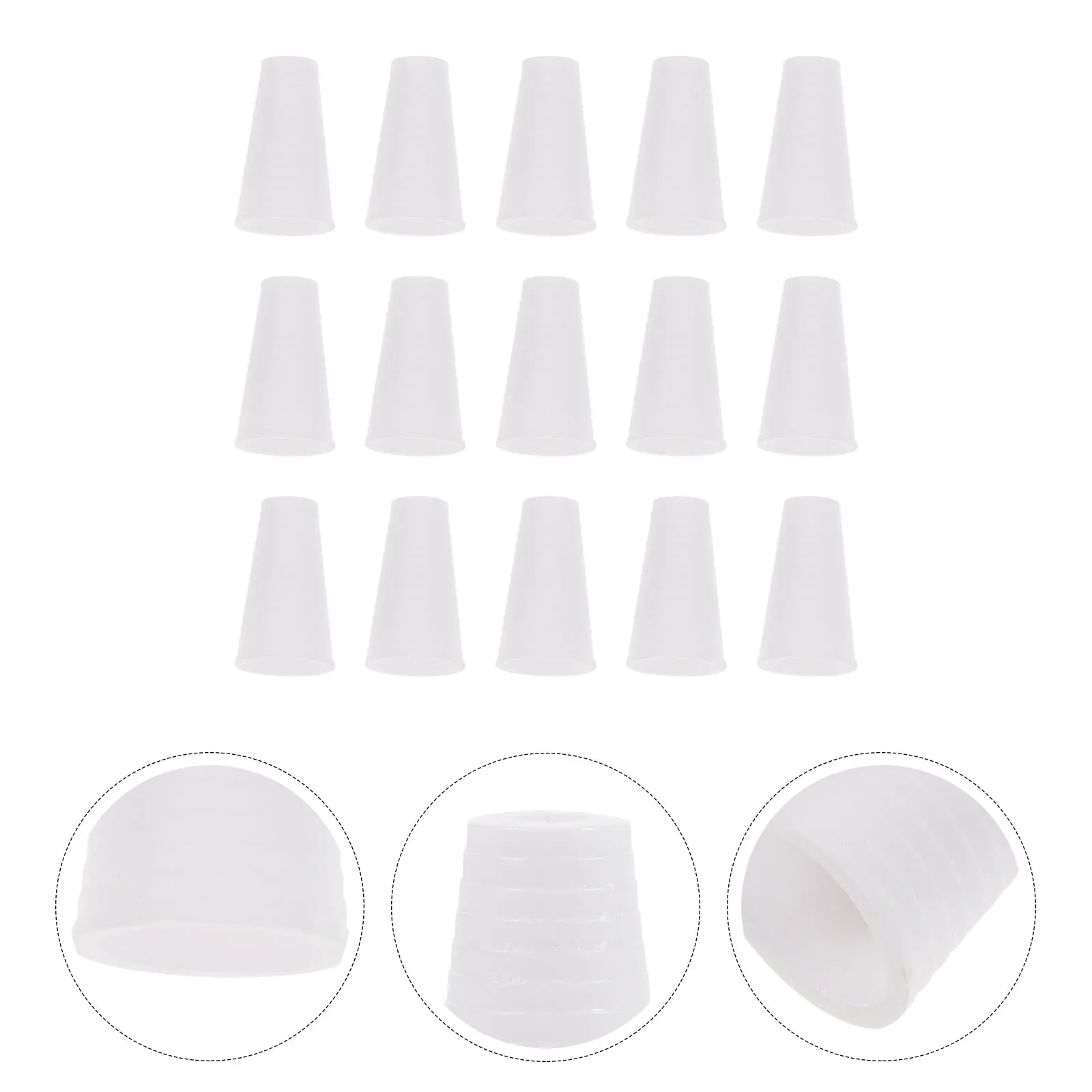 

15pcs White Threaded Bell Tassel Blind Pull Knob Replacement Plastic Hanging Ball For Window Blinds Parts Cord Ends Pulls