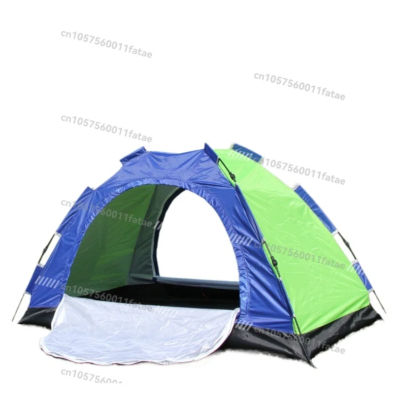 Outdoor camping camping double door automatic single home tent windproof and rainproof