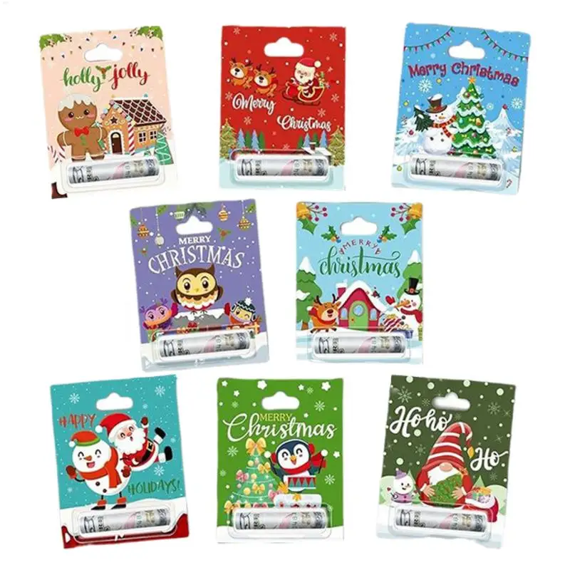 Cartões de árvore de natal 8 peças cartões vívidos cartões de natal com elementos de natal cartão postal de natal para amigos da família