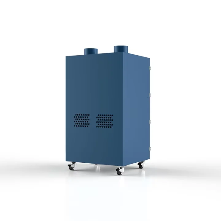 Movable Industrial Vacuum Air Cleaner Dust Extractor New Condition Welding Fume Collector with Two Suction Arm for Dust Removal