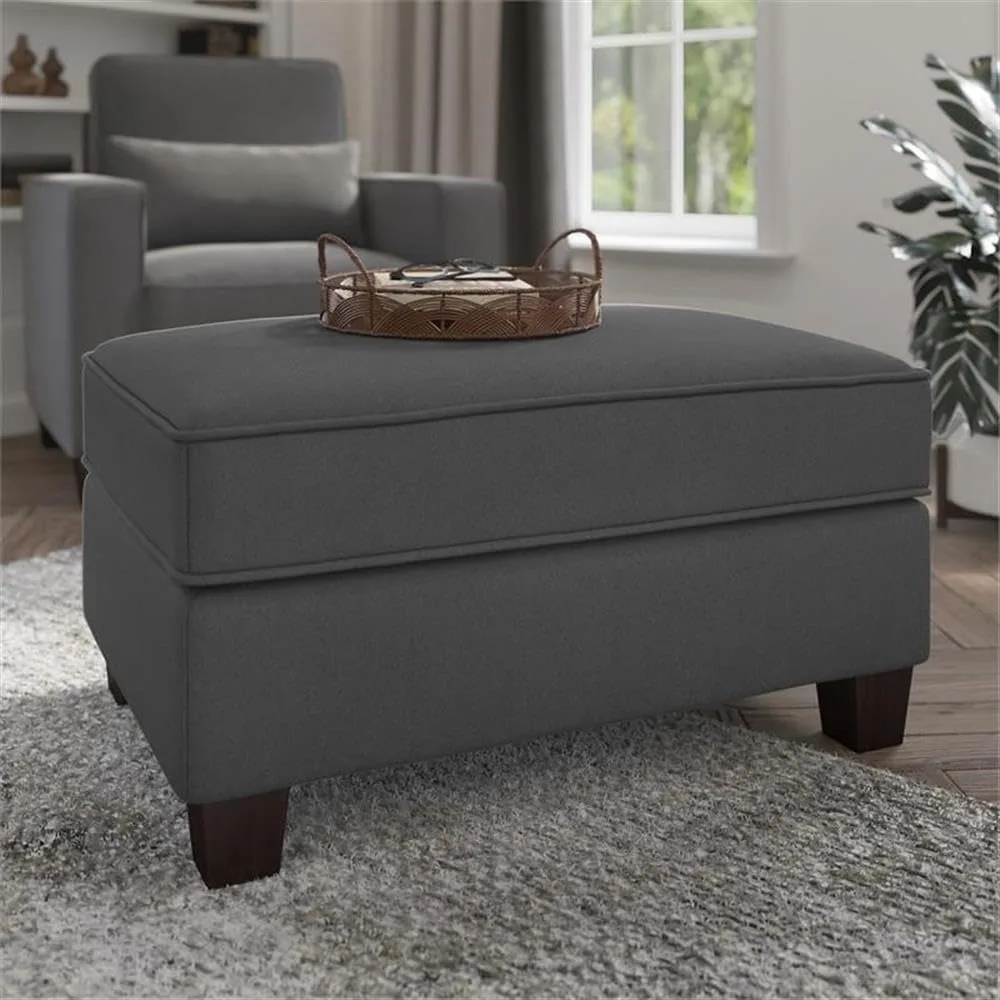 Ottoman with Storage, Foot Rest for Living Room with Pet-Friendly Fabric Upholstery, Modern, Stockton Collection