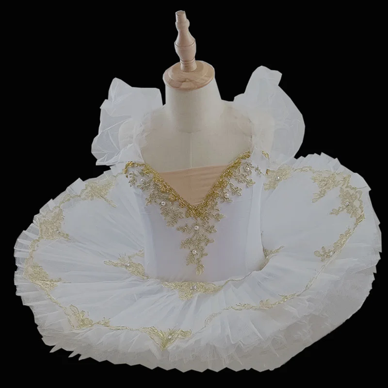 2022 Professional Ballet Tutu Ivory Sugar Plum Fairy Variation Pancake Tutu Adult Girls Ballet Stage Costume Custom Made Dress