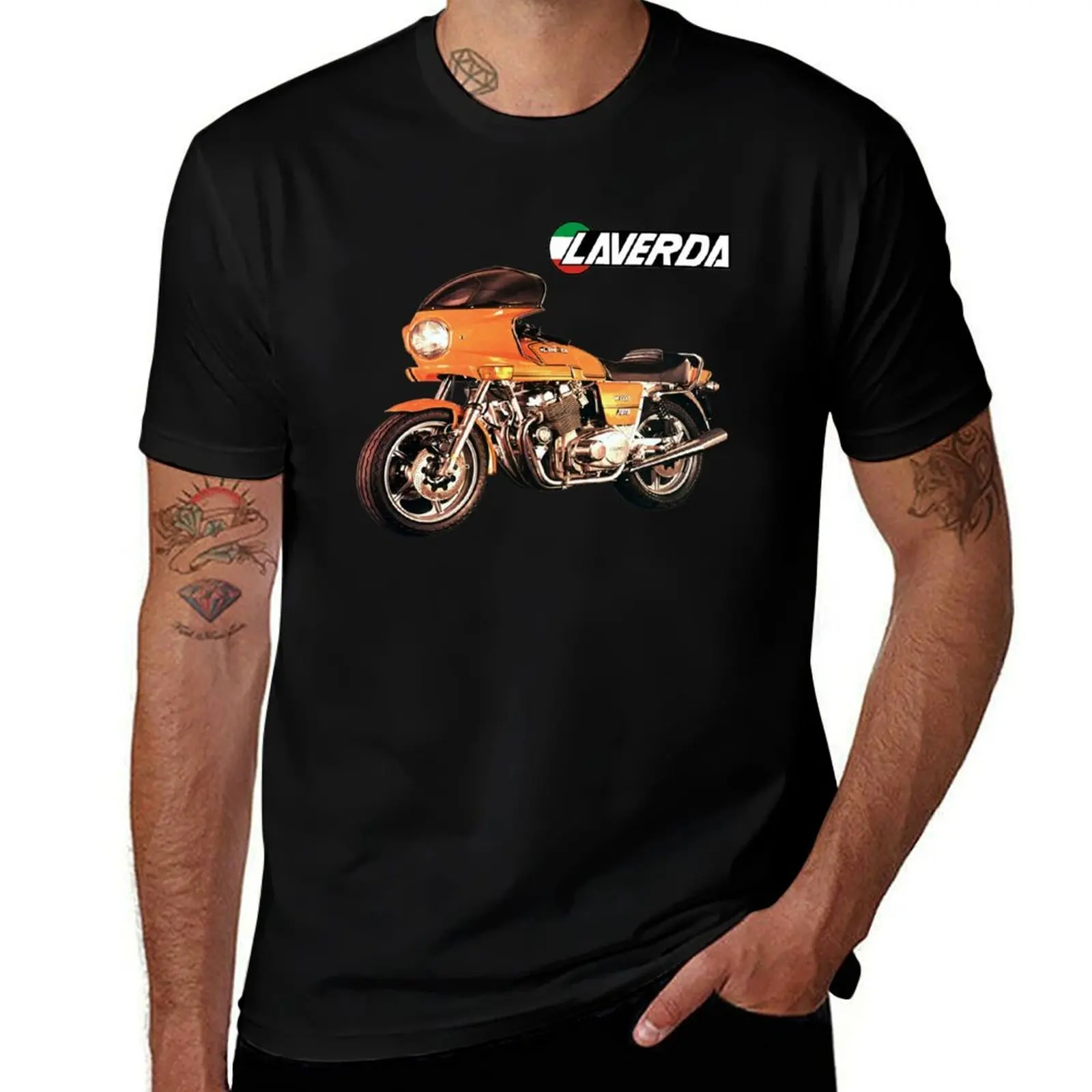 

Футболка Laverda Motorcycle, мужская повседневная футболка, 100% хлопок, мужская футболка из хлопка, высококачественная футболка