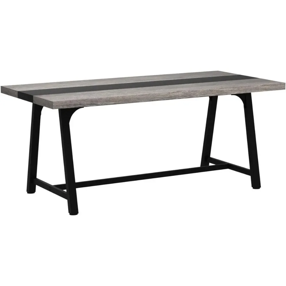 Conference Tables，6FT Rectangle Conference Table, 70.87L x 33.46W x 29.92H Inches Meeting Table for Conference Room,