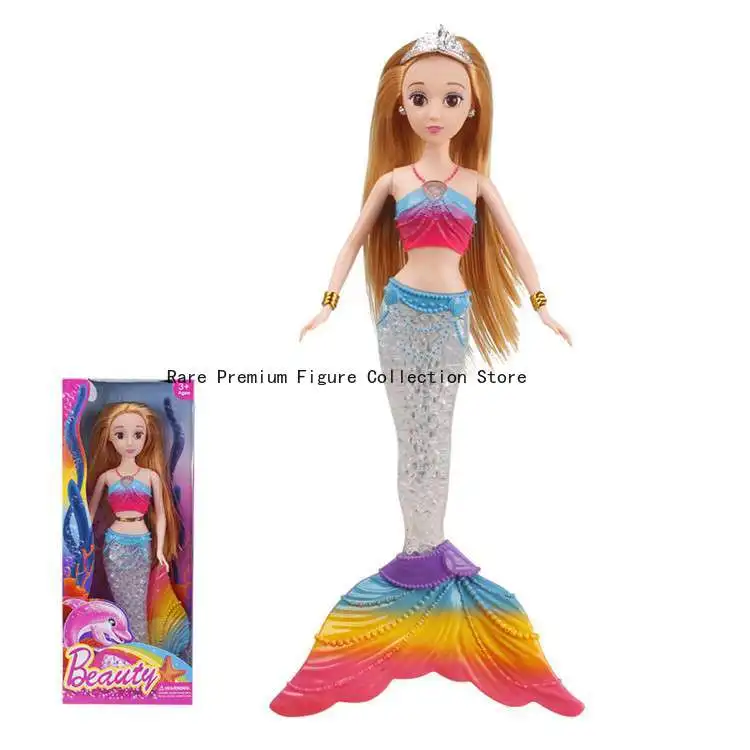 Nuovo arrivo set regalo bambola principessa sirena con luci colorate e musica - regalo di compleanno perfetto per ragazze, bambini, giocattolo per bambini