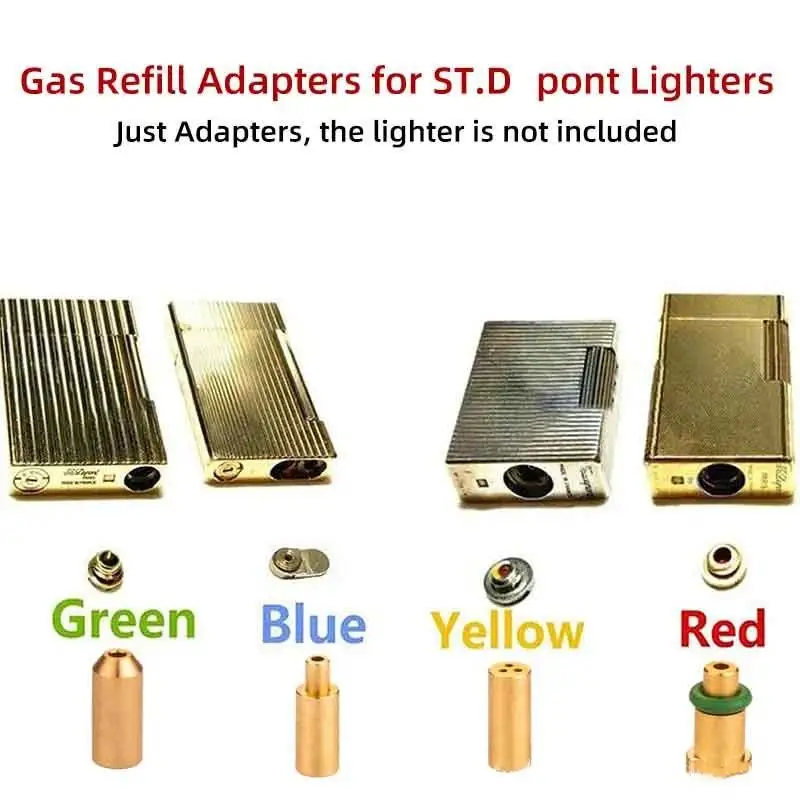 NEW Gas Refill Adapter For Petrol Lighters Reusable Special Inflatable Brass Nozzle Copper Head
