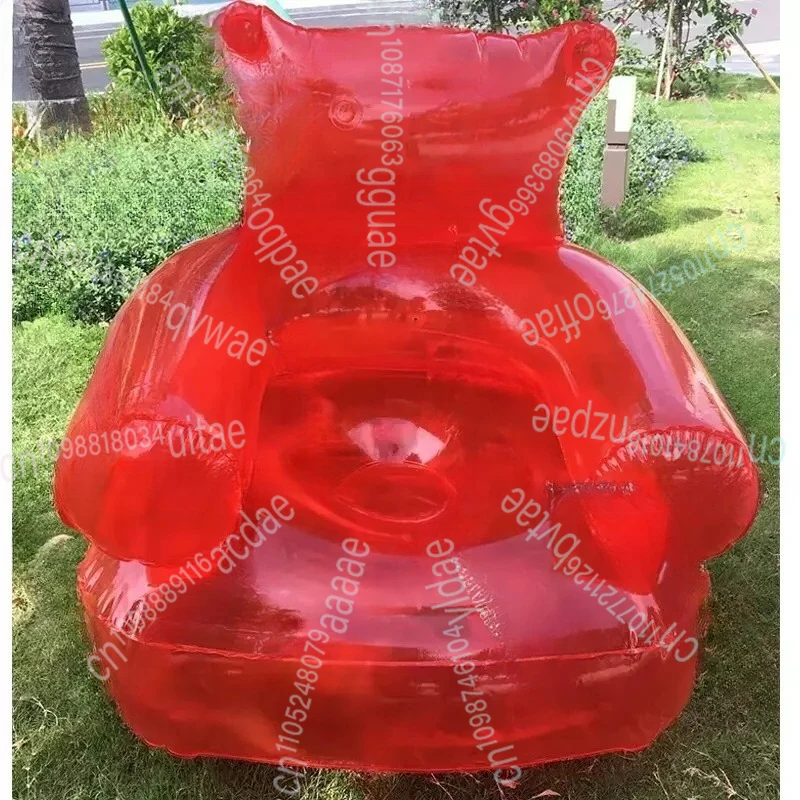 

Надувное кресло в форме мармеладного медведя, прочный ленивый диван из ПВХ, спальный мешок для домашнего двора, путешествий, кемпинга