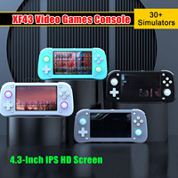 XF43 Portable Handheld Video Game Console Linux System 4.3 Inch IPS Screen Pocket Video Player 64G 128GB Retro Games Kid Gift