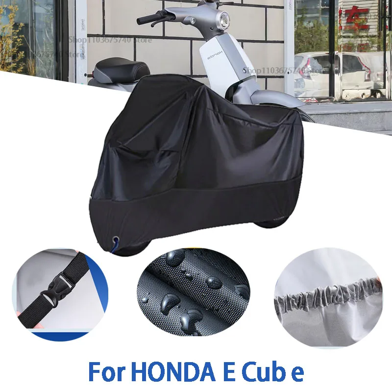 

Motorcycle Full Covers For HONDA E Cub E Car Outdoors Sun Protection Dust No Ear Thickened Oxford Clothcover Accessories