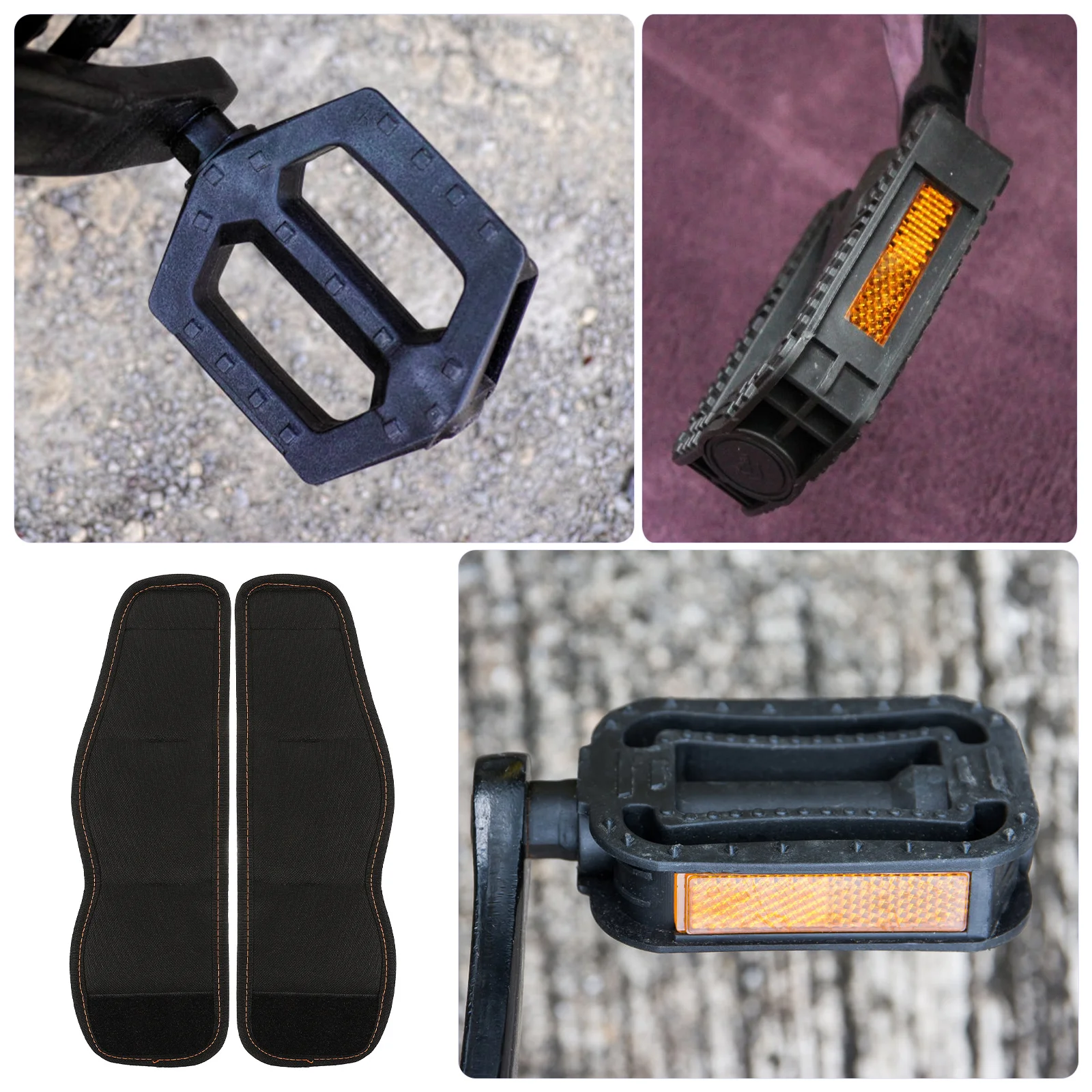 

1Pair Bike Pedal Protector Nylon Straps Sticky Close Pedal Cover for Fixed Gear Mountain Exercise Bicycle Supplies