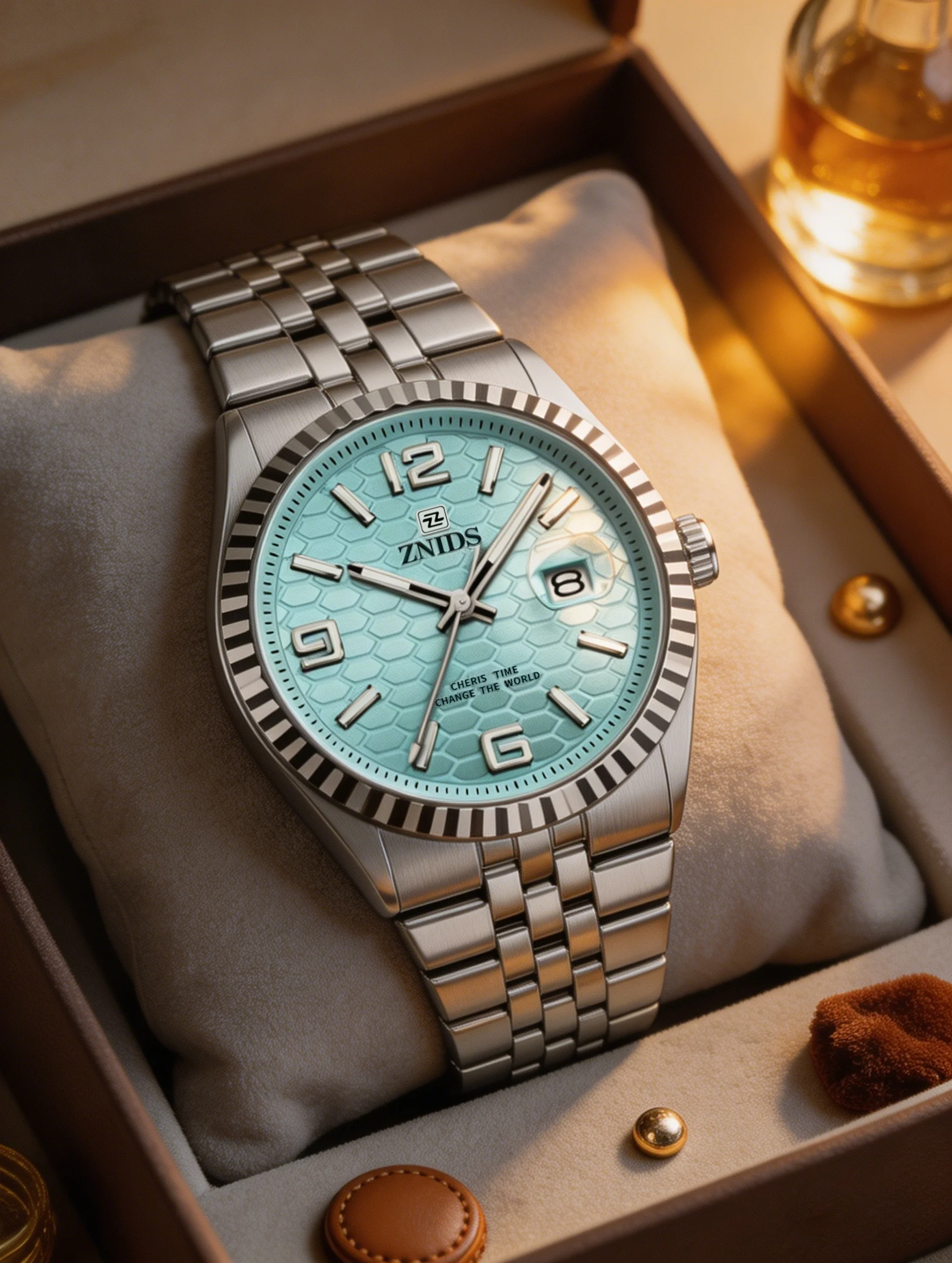 Light Luxury Style Men's Quartz Watch, Textured Dial Business Watch, Steel Band, Waterproof, Luminous, with Calendar, Classic Three-Hand Design, Simple and Elegant, Versatile Style, Suitable for Commuting, Work, and Dates, European and American Best-Selling Men's Watch, Durable and Accurate, the First Choice for a Boyfriend Gift