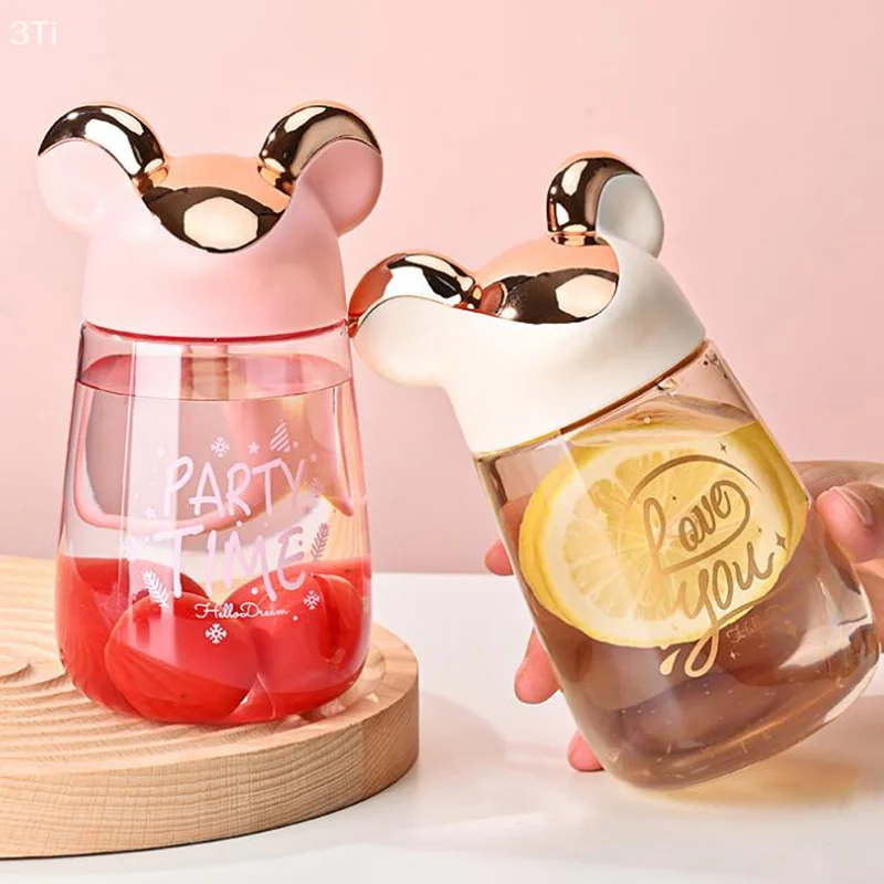 400ml Travel พลาสติกใสขวดน้ําดื่มขวดน้ํากีฬาถ้วยดื่ม LeakProof สําหรับกลางแจ้ง