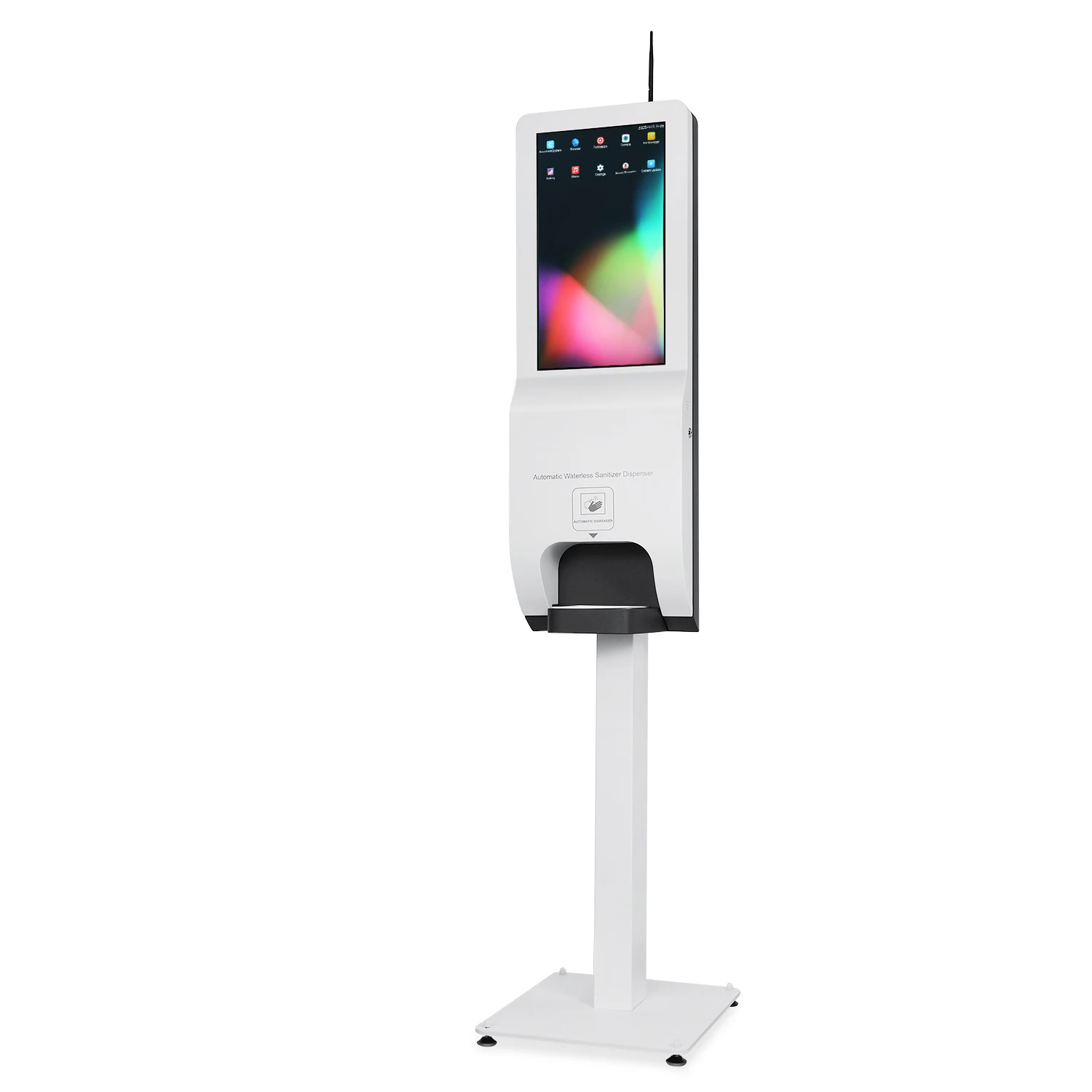 

Hand sanitizer dispenser Automatic LCD advertising screen No water hand washing