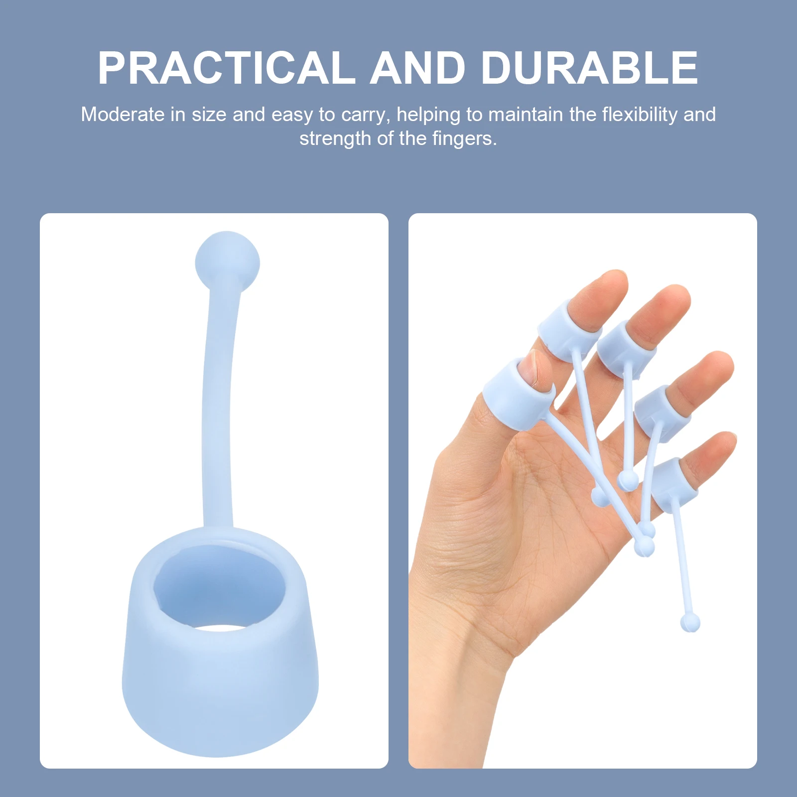 

5 Pcs Trainers Finger Force Exerciser Musical Instrument Guitar Training Blue Exercises