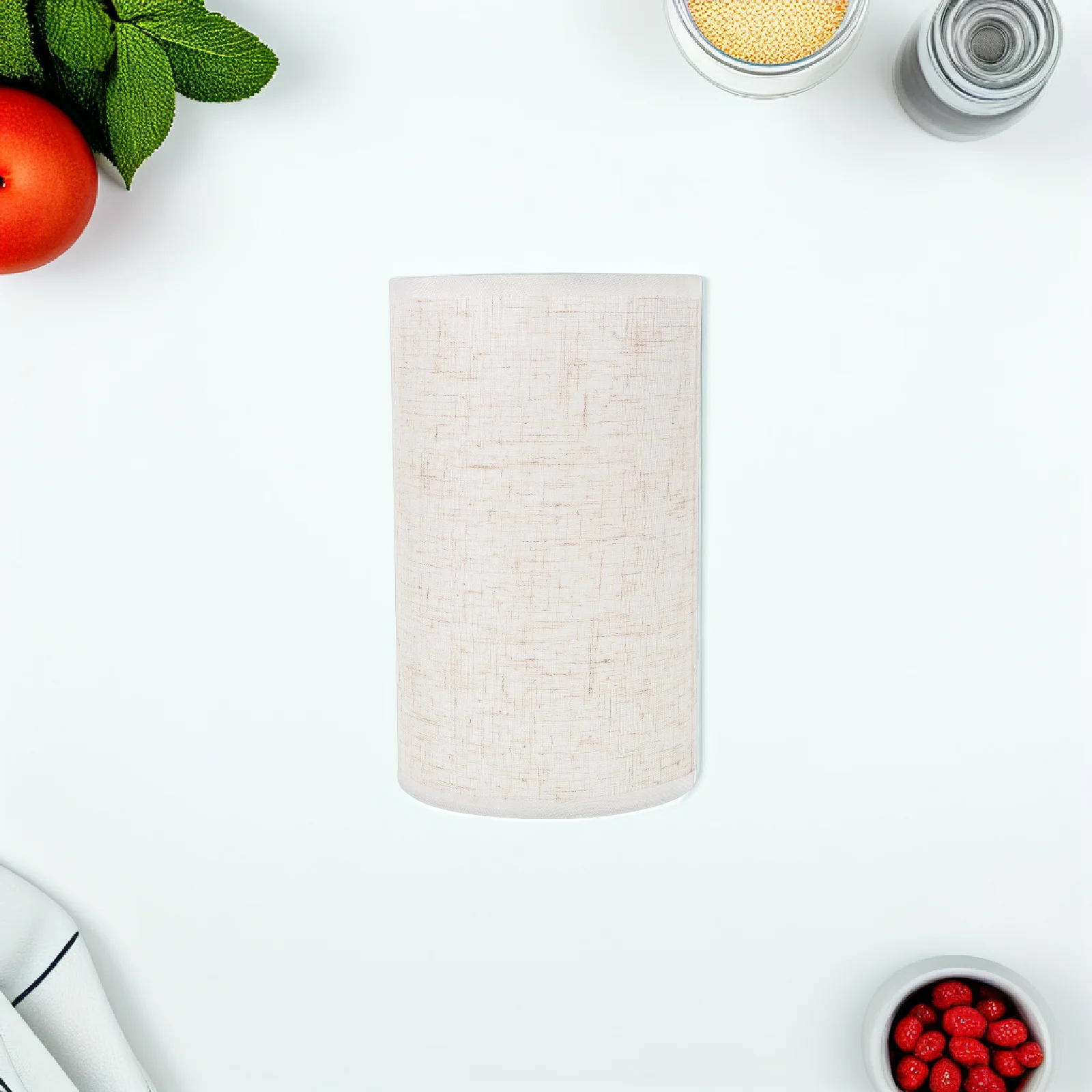 

Fabric Lampshade 27cm E27 Cylinder Drum Small Desk Nightstand Cover Cloth Warm Atmosphere Bedroom Living Room Study Office
