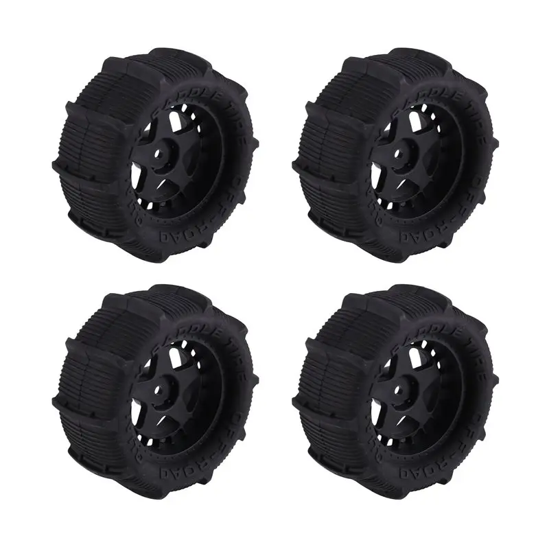 FBIL-Universal For SCY 16101 PRO 16102 For Wltoys 144001 124016 80MM Tire Tyre Sand Wheel 4Pcs RC Car Upgrade Accessories
