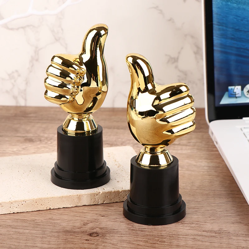 1Pcs Mini Awards Trophies Reward Thumbs Trophy Toys Kids Competition Winner Prize For Children Party Favors