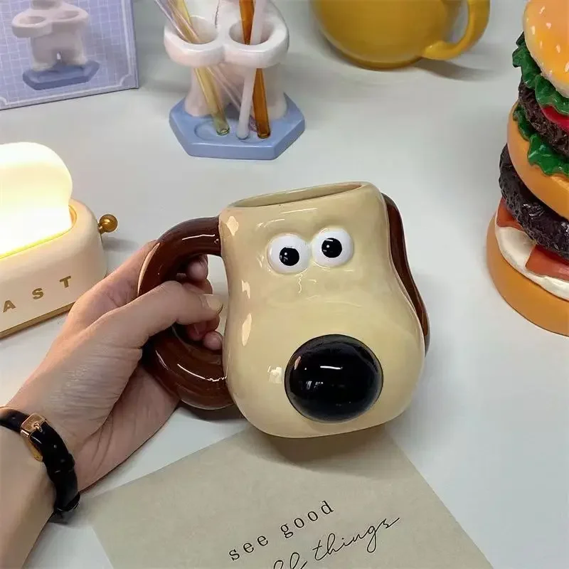 Designer Models Dog Ceramics Mugs Breakfast Cups Juices Milk Cups Cartoon Coffee Cups High Value