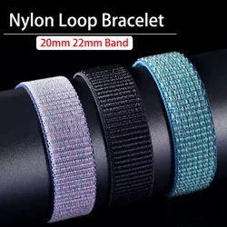20mm 22mm Band For Amazfit GTS-4-3-2-2e-Mini-3 Pro-GTR4-3-stratos correa Breathable Nylon Loop Bracelet Amazfit bip Watch Strap