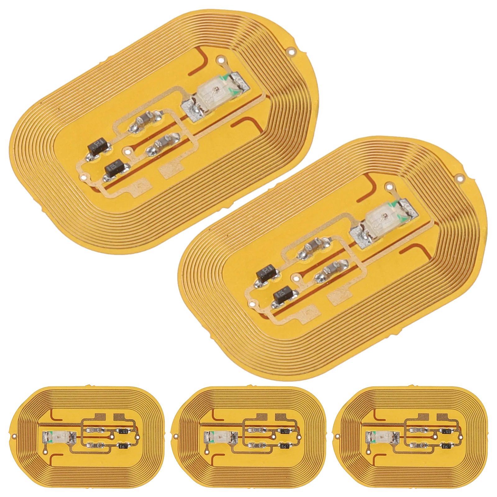 5 قطعة ملصقات الأظافر متوهجة NFC الاستشعار تصميم DIY مسمار ملصقات فنية للنساء مانيكير اكسسوارات الأظافر القصيرة مانيكير ملصق #6