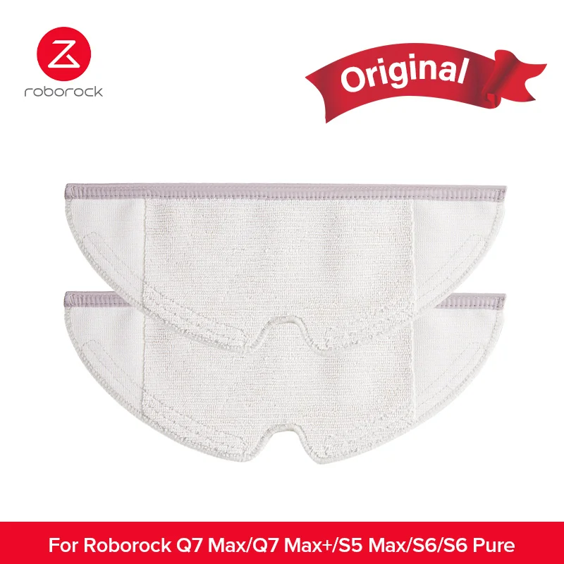 Original Roborock เครื่องดูดฝุ่นหุ่นยนต์ Disposable Mop ผ้าสำหรับ Roborock S50/S55/E4/S6/S5 Max/S6บริสุทธิ์/S6 MaxV/S4 Max/Q7 Max