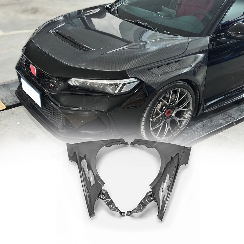 

Переднее крыло Honda Civic Type-R FL5 в стиле EPA, точно подходит для аэромода, высокопроизводительная внешняя отделка