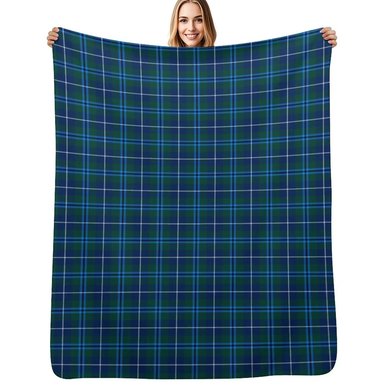 

Clan Douglas Tartan Throw Blanket Custom Decorative Beds for babies Blanket
