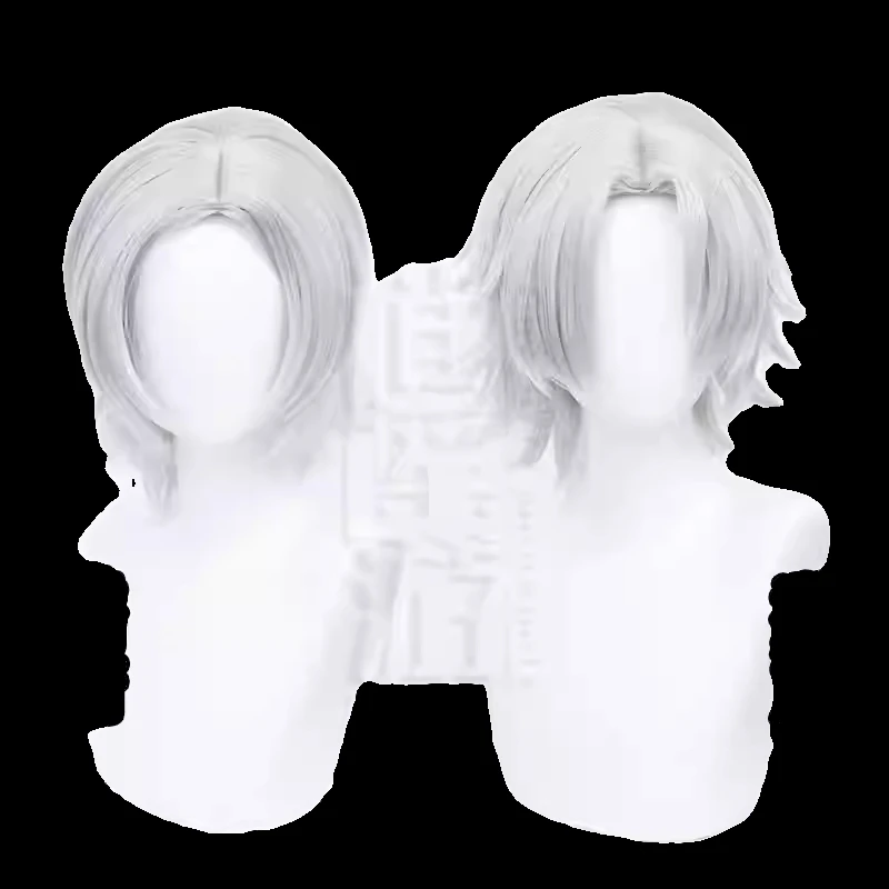 Anime Hayato Gokudera Cosplay Pruik Wit Haar Hayato Maagd Cosplay Synthetisch Haar Voor Halloween Accessoires Props