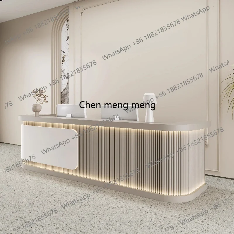 RR Modern Salon Reception Desks Luxury Boutique Business Office Reception Desks Industrial Restaurant Rezeption Theke Furniture