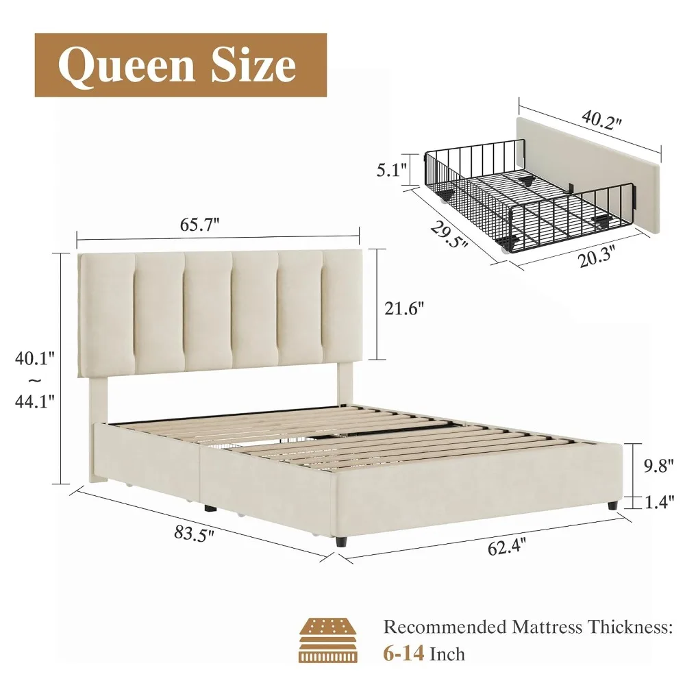 Queen Storage Platform Bed 3