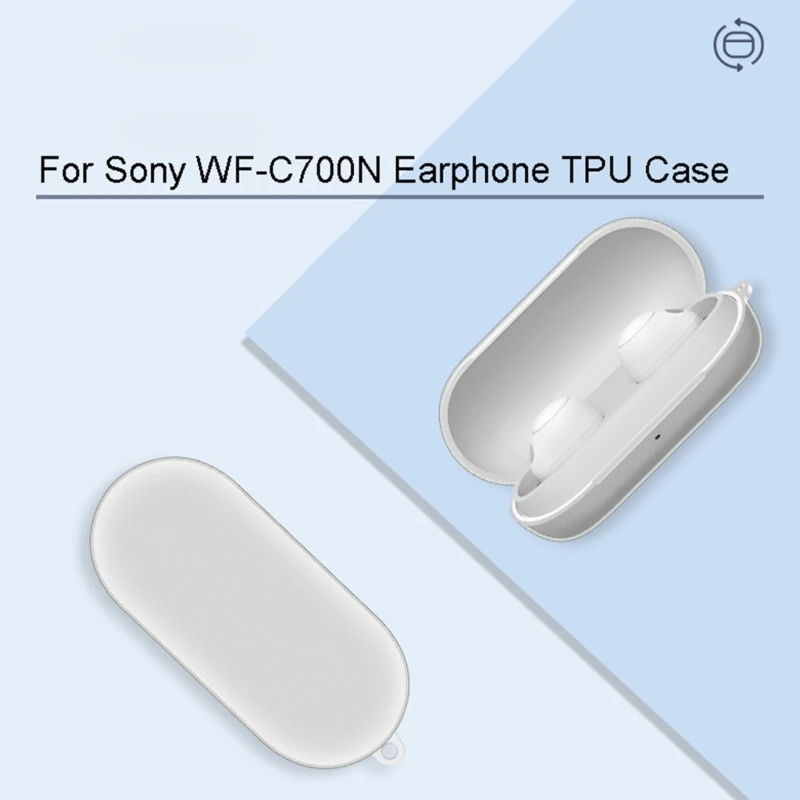 Compatible for Sony WF-C700N Earphone Cover-Shell Shockproof Anti-scratch Protect Sleeve Washable Housing Dustproof Case