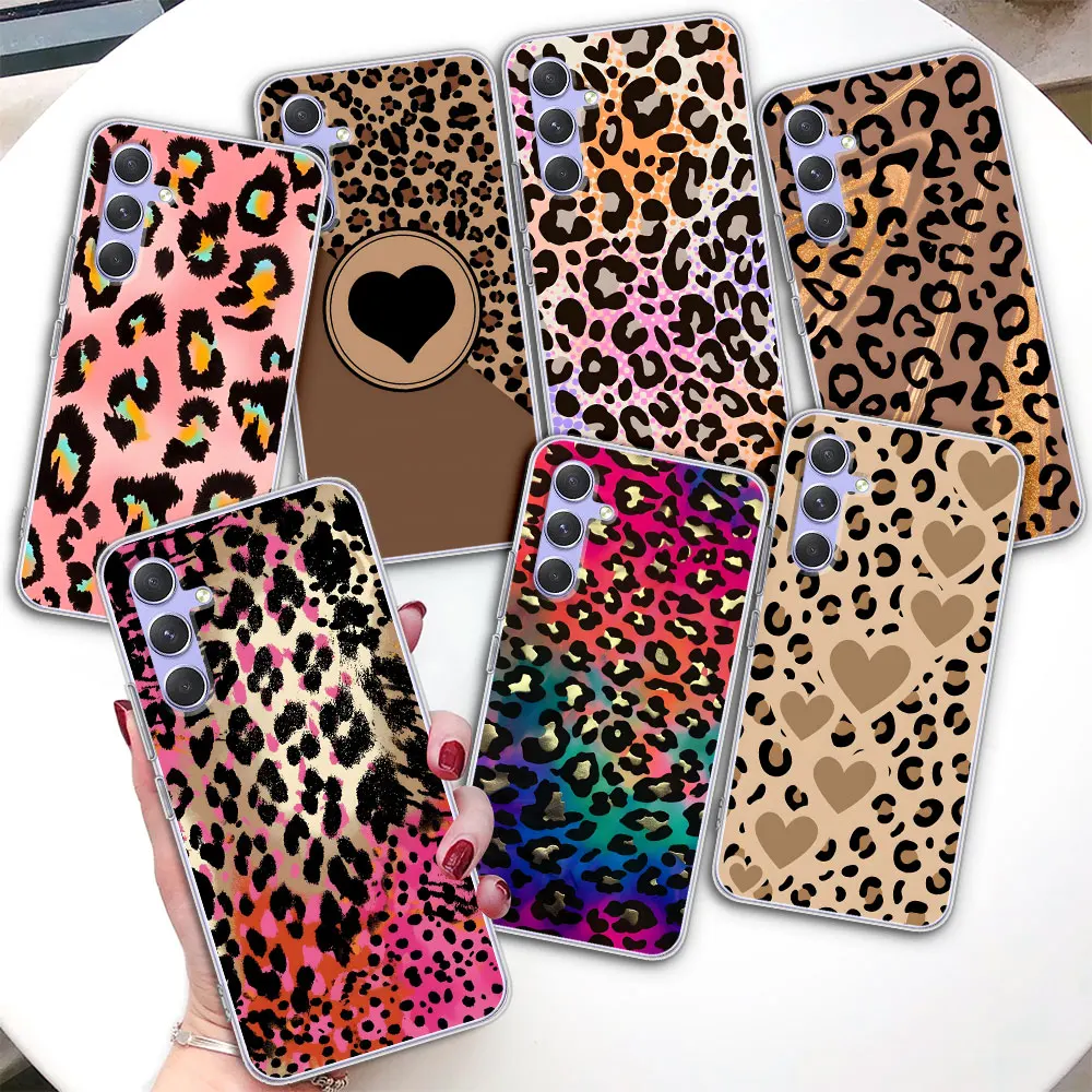 

Fashion Tiger Leopard Case for Samsung Galaxy A54 A14 A51 A31 A53 A52 A12 A15 A25 A35 A55 A21s A24 A41 A23 A33 TPU Phone Cover