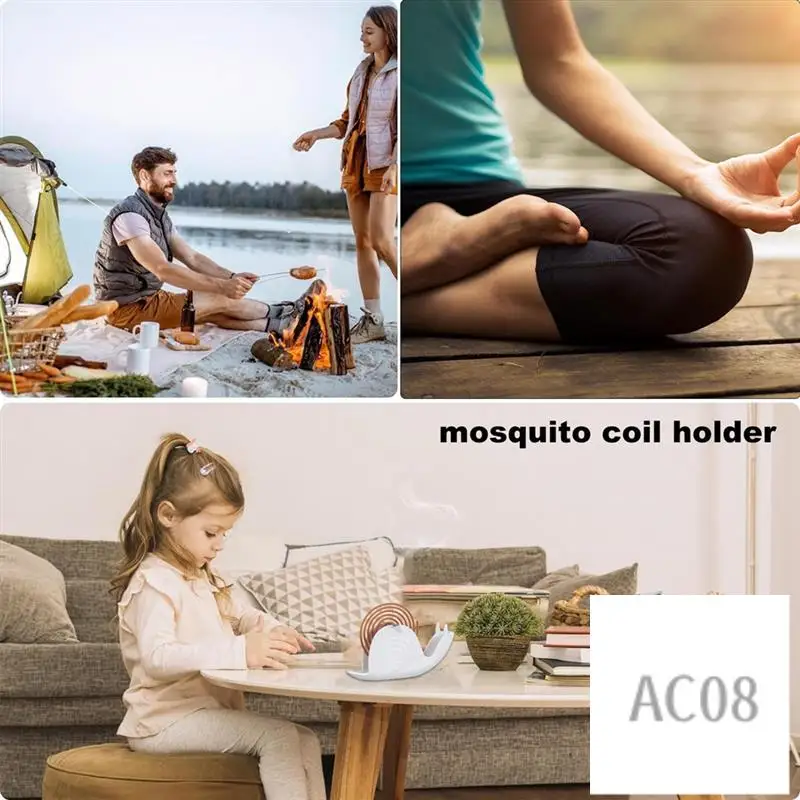 

Portable Flying Disc Incense Holder, Snail Incense Holder, Vertical Incense Burner Holder, Camping Incense Holder-AC08