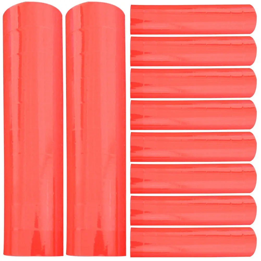 

10 рулонов пустых этикеток-стикеров для цен, самоклеящиеся ценники для маркировки товаров в супермаркетах и магазинах