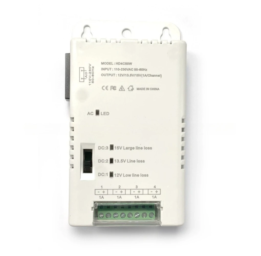 12V Centralized Power Supply 4CH 8CH 16CH Switching Power Supply For CCTV Camera