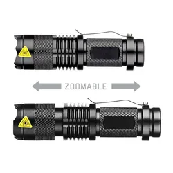 Torche multi-outils en plastique épaissi, lampe de poche étanche, petite poche, équipement de camping LED injuste, déterminer