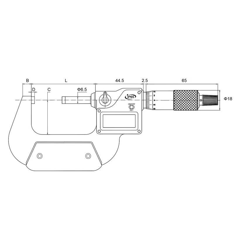 Micrometri esterni elettronici IP65 0-25 25-50 50-75 75-100 100-125 125-150 0.001 tasti a doppia funzione pinza digitale