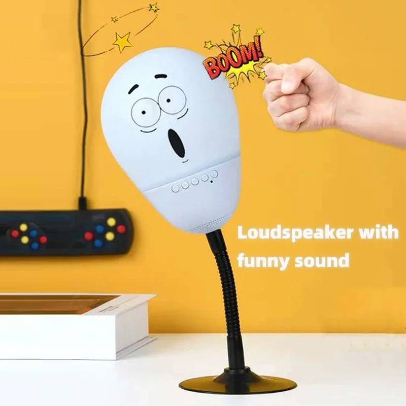 Funny Lantern Release Pressure Bluetooth Speaker Decompression Bedside Lamp Wireless Sound Column Creative Gift RGB Sound Lamp